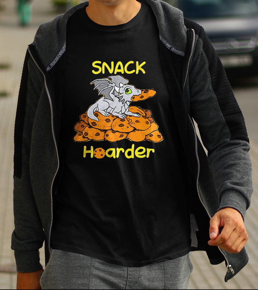 Snack Hoarder Dragon With Cookies T-Shirt