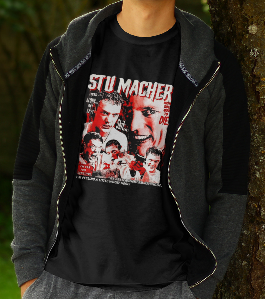 Stu Macher Scream Movie Liver Alone Get It Iconic Horror T-Shirt