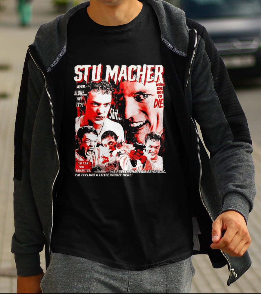 Stu Macher Scream Movie Liver Alone Get It Iconic Horror T-Shirt