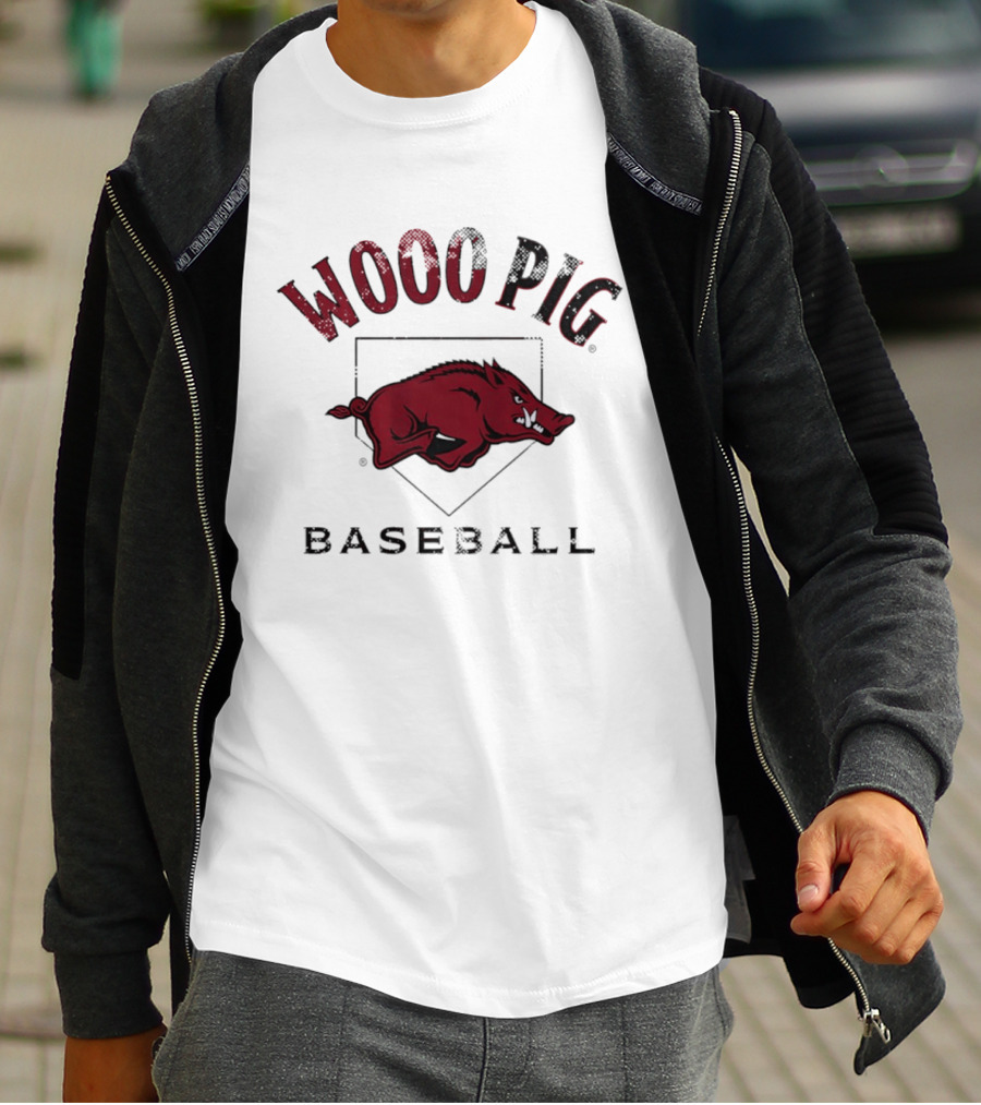 Arkansas Razorbacks Baseball Wooo Pig Motivation T-Shirt