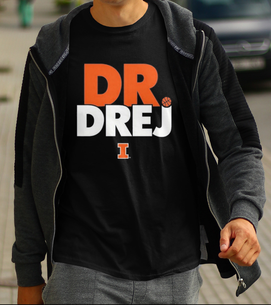 Andrej Stojakovic Dr. Drej I Illinois Fighting Illini T-Shirt