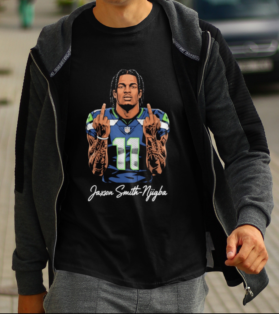 Seattle Seahawks Number 11 Middle Finger Gesture T-Shirt