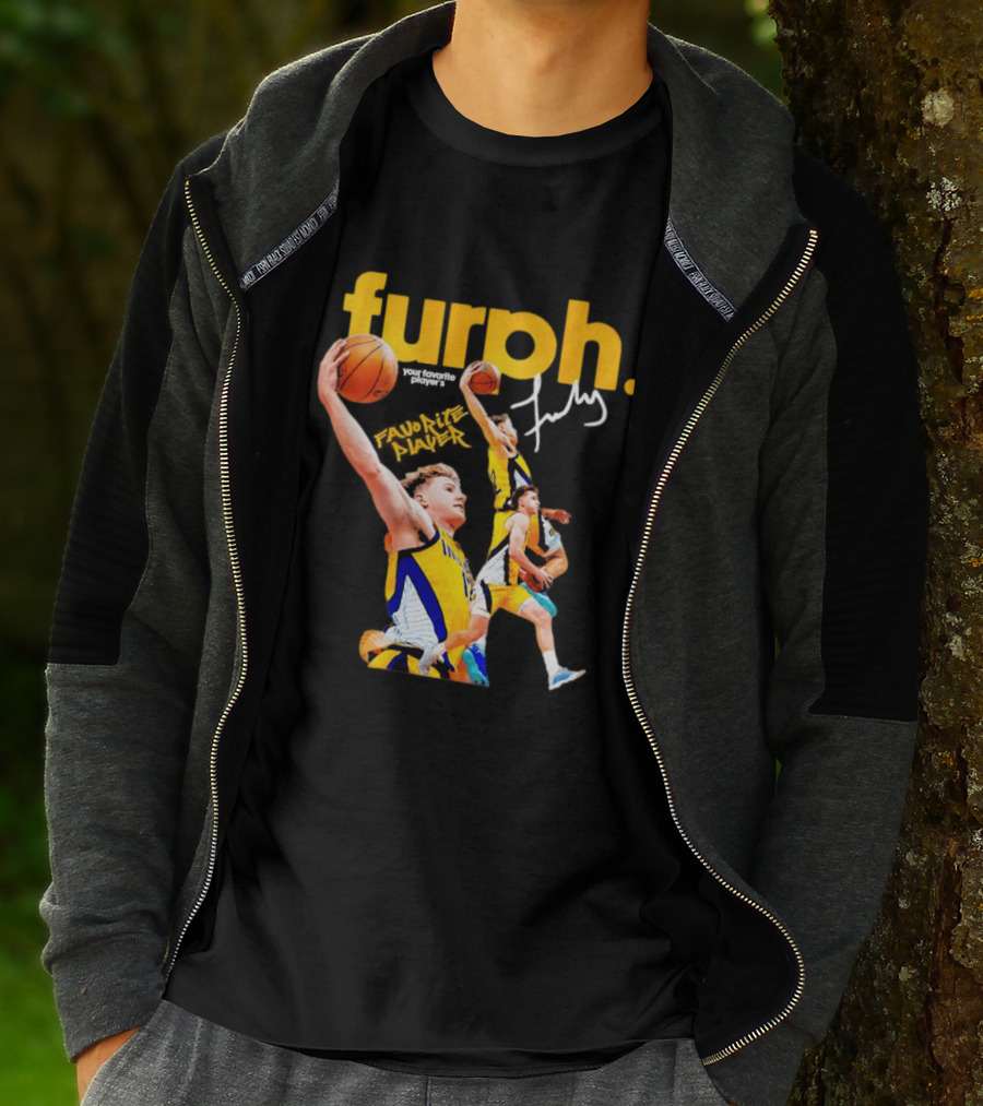 Furphy Indiana Pacers Basketball Player Jump Shot Action T-Shirt