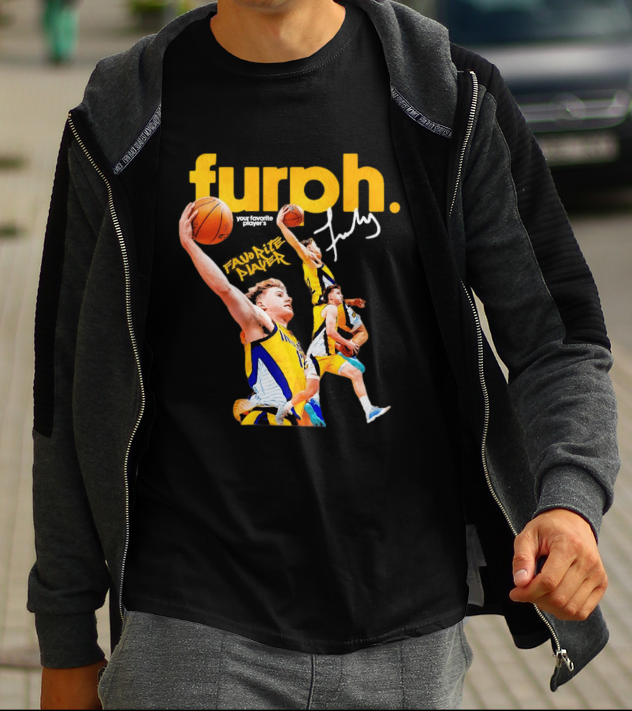 Furphy Indiana Pacers Basketball Player Jump Shot Action T-Shirt