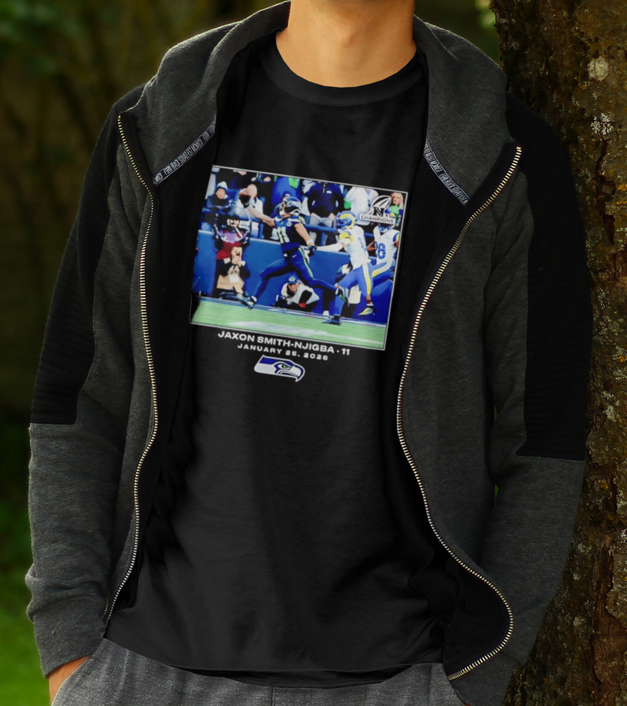 Seattle Seahawks Jaxon Smith Njigba 11 January 25 2026 Game Day Highlight Champions T-Shirt