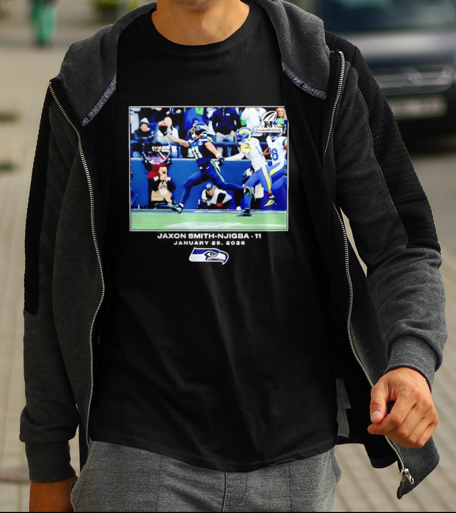 Seattle Seahawks Jaxon Smith Njigba 11 January 25 2026 Game Day Highlight Champions T-Shirt