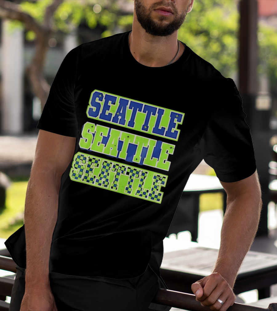 Seattle Seahawks Neon Green Seattle Seattle T-Shirt