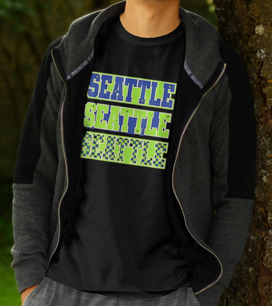 Seattle Seahawks Neon Green Seattle Seattle T-Shirt