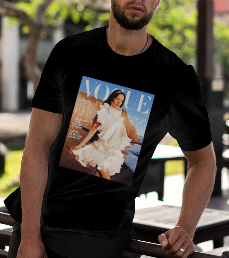 Vogue Spring Fashion Rosalia At Light Speed Jonathan Anderson Gavin Newsom T-Shirt