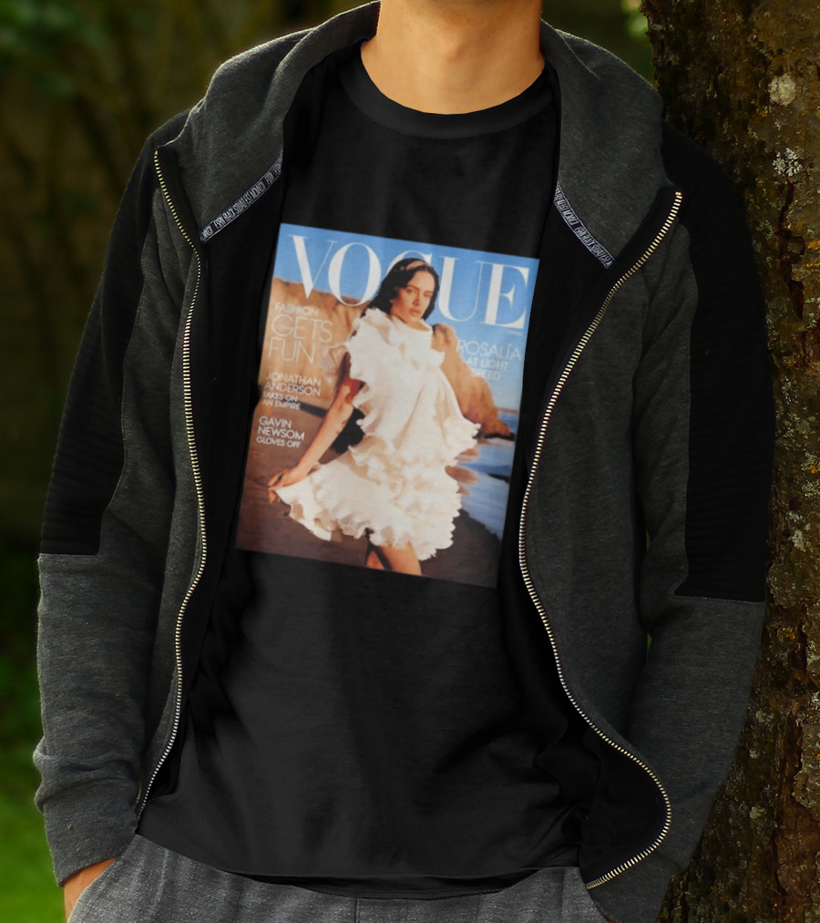 Vogue Spring Fashion Rosalia At Light Speed Jonathan Anderson Gavin Newsom T-Shirt