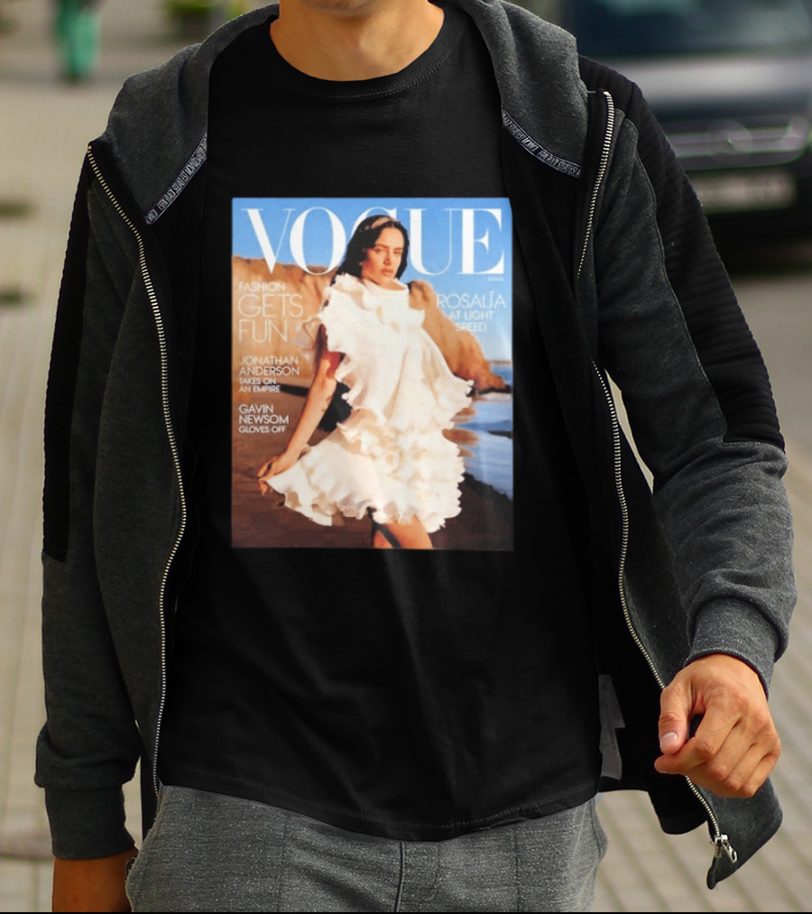 Vogue Spring Fashion Rosalia At Light Speed Jonathan Anderson Gavin Newsom T-Shirt