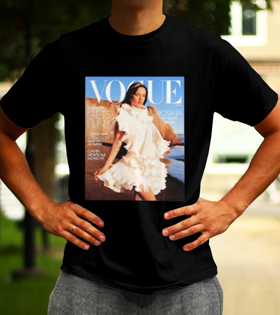 Vogue Spring Fashion Rosalia At Light Speed Jonathan Anderson Gavin Newsom T-Shirt