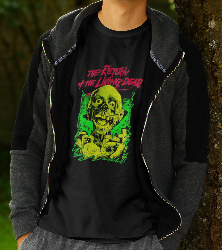 Zombie It's Party Time Return Of The Living Dead Iconic Horror T-Shirt