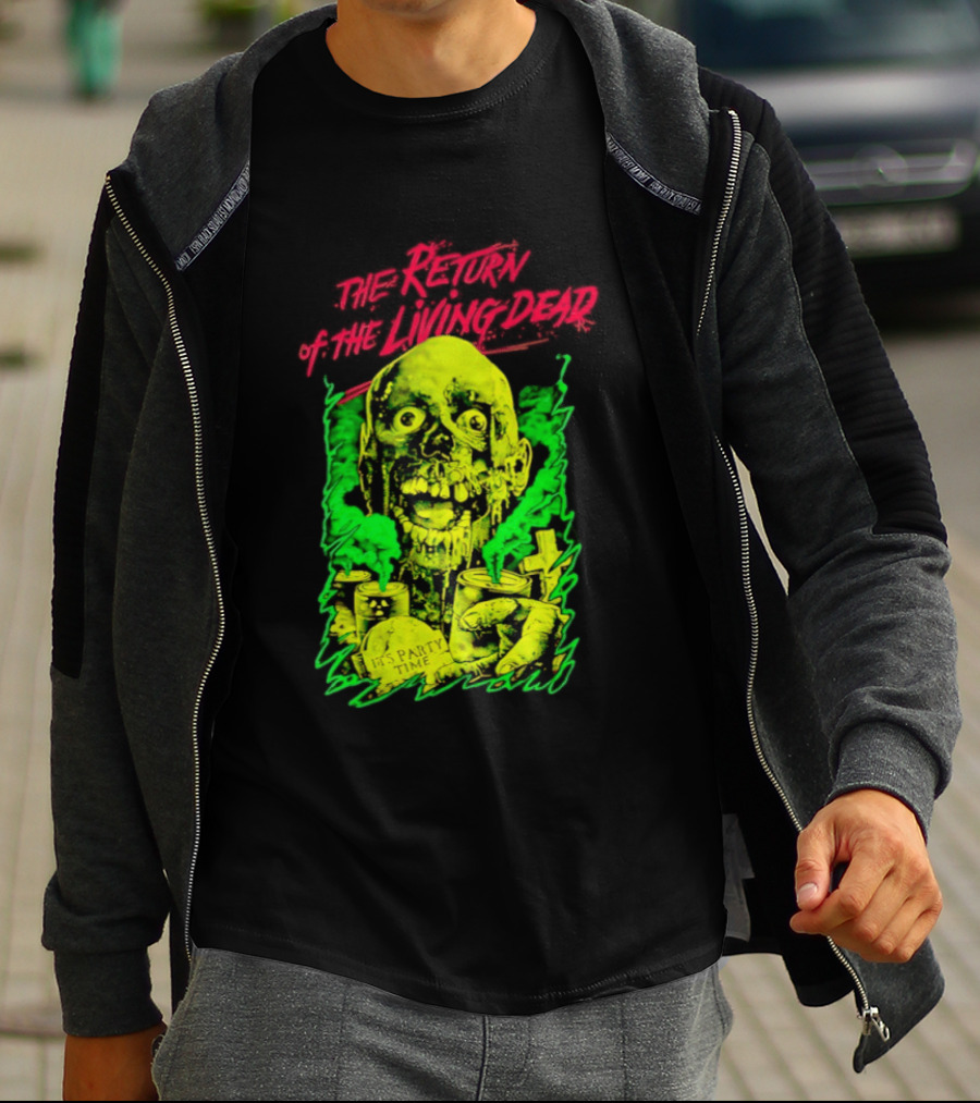 Zombie It's Party Time Return Of The Living Dead Iconic Horror T-Shirt
