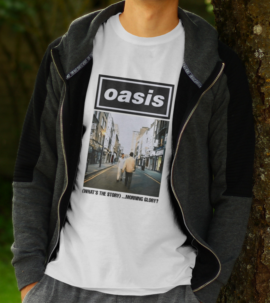 Oasis What's The Story Morning Glory Album Cover Colorful T-Shirt