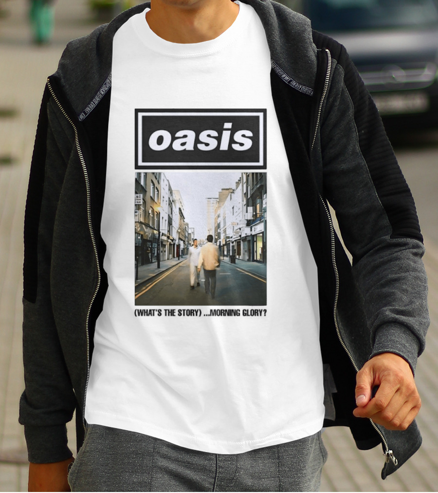 Oasis What's The Story Morning Glory Album Cover Colorful T-Shirt