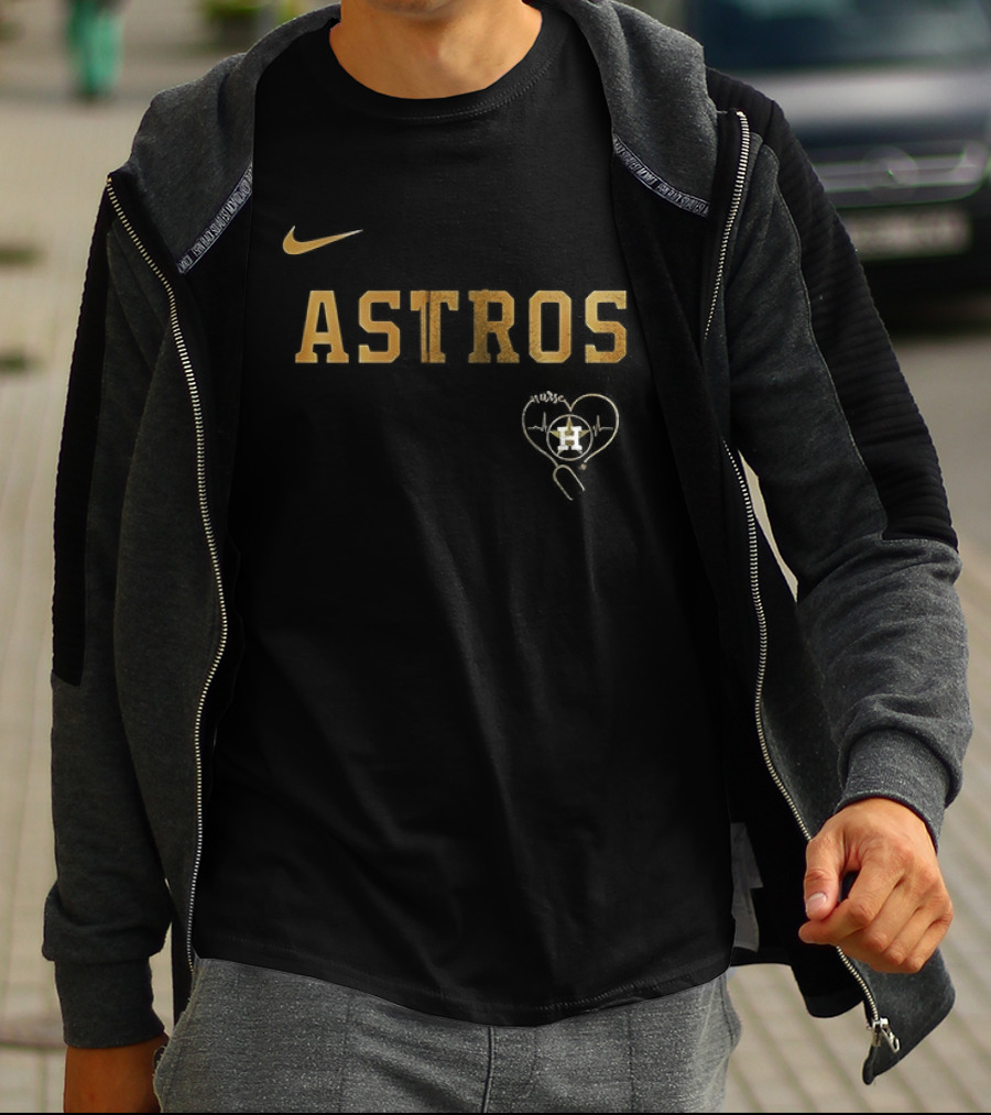 Nike Houston Astros Never Underestimate A Nurse T-Shirt