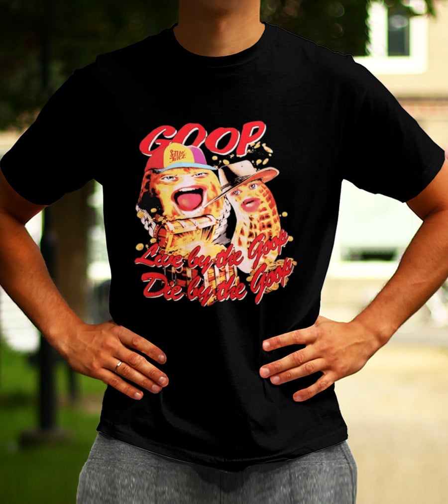 GOOP Live By The Goop Die By The Goop Peanuts Hat Drum T-Shirt