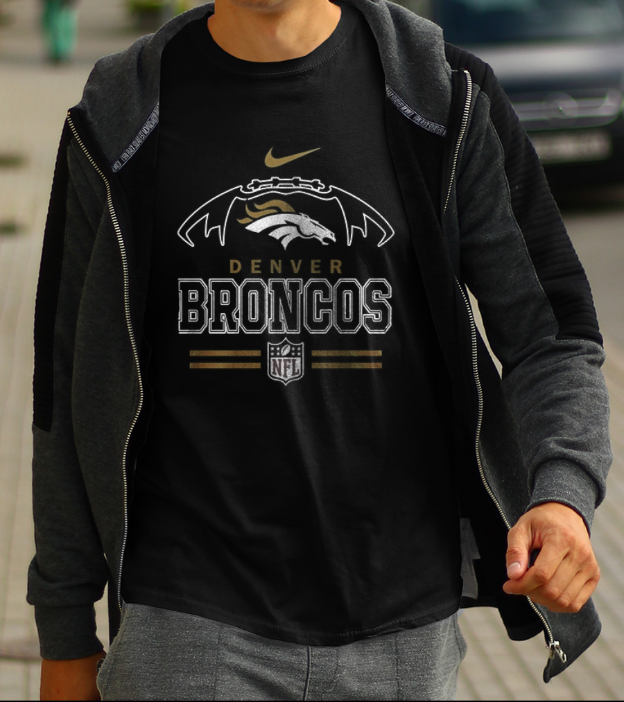 Denver Broncos Grumpy Old Caterpillar Operator NFL Nike Football T-Shirt