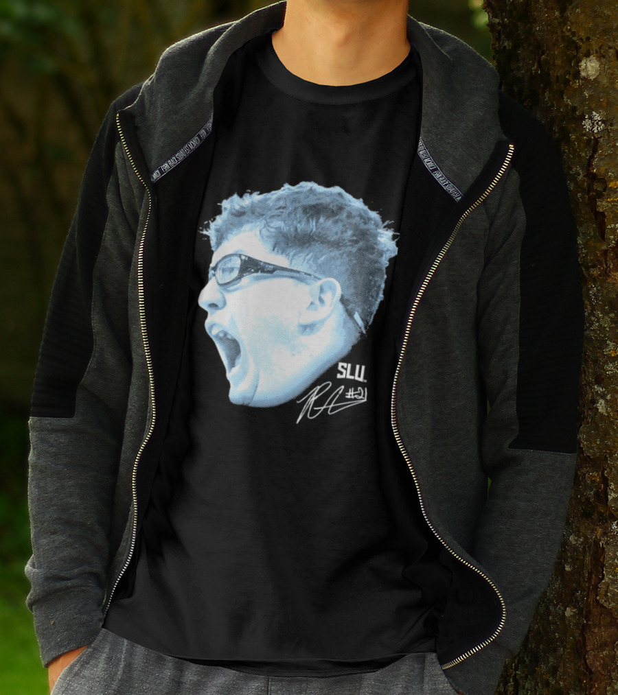 Robbie Avila Saint Louis Billikens SLU Big Head T-Shirt