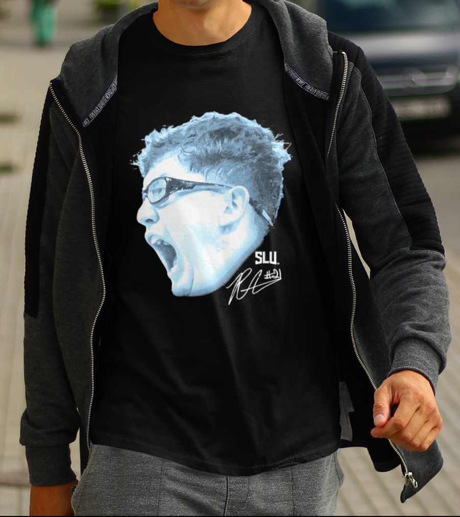 Robbie Avila Saint Louis Billikens SLU Big Head T-Shirt