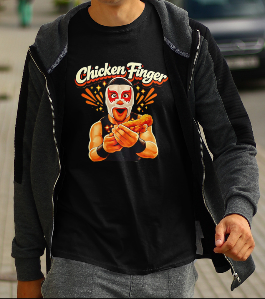 Chicken Finger Wrestling Mask Surprise T-Shirt