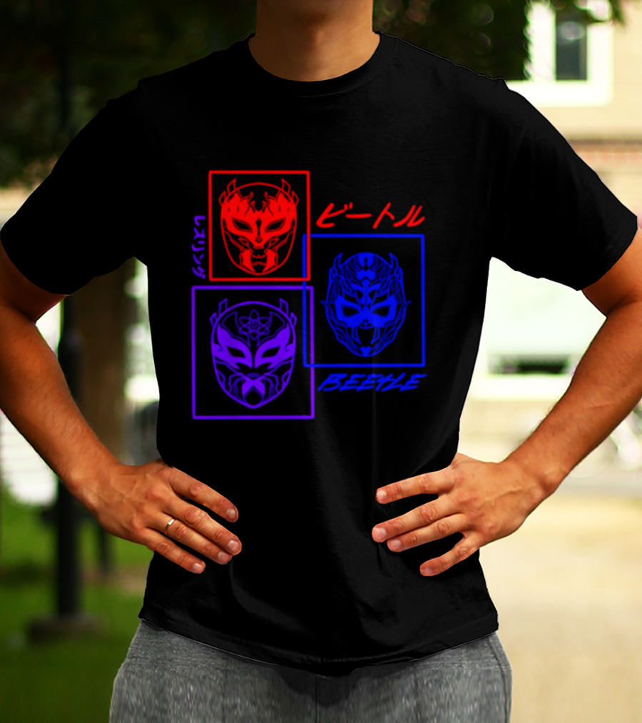 Crimson Beetle 3 Faces Of Beetle T-Shirt