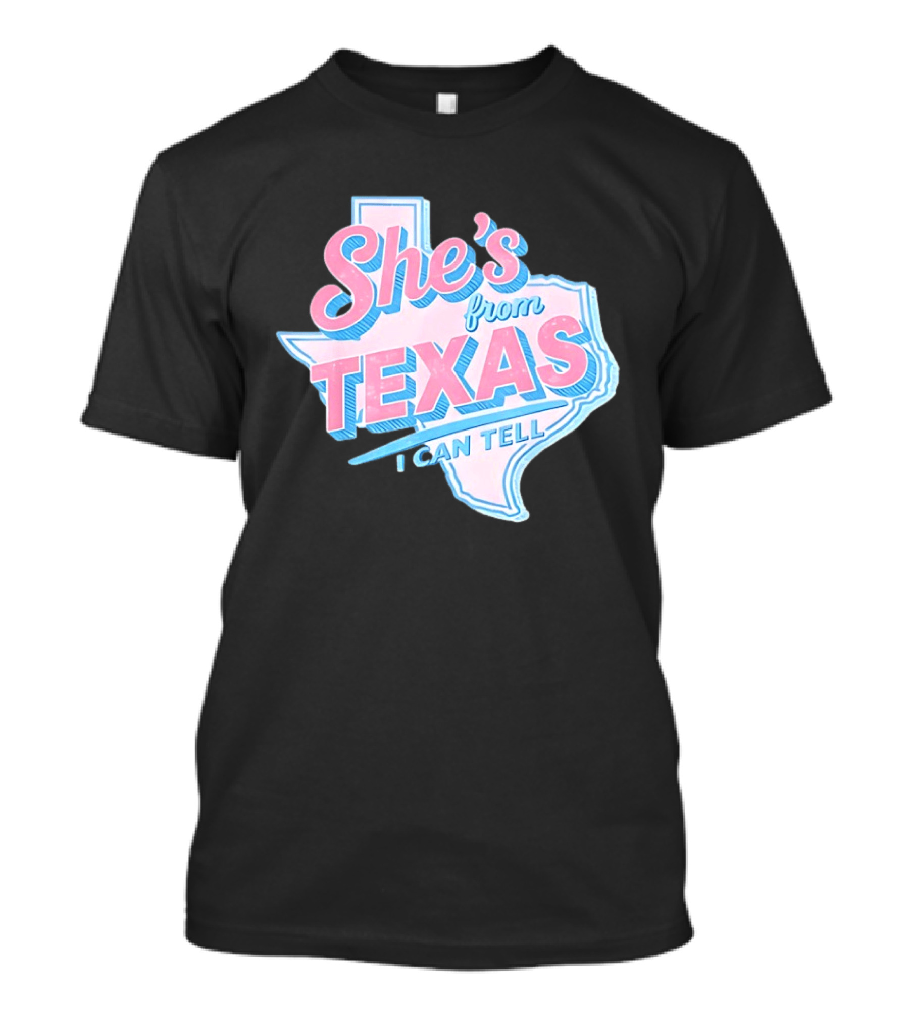 She's From Texas I Can Tell Texas Map T-Shirt