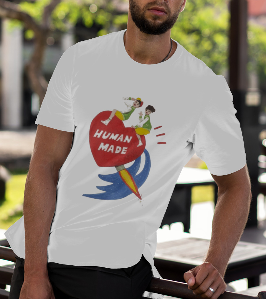 Human Made Heart Rocket Design Keiko Sootome T-Shirt