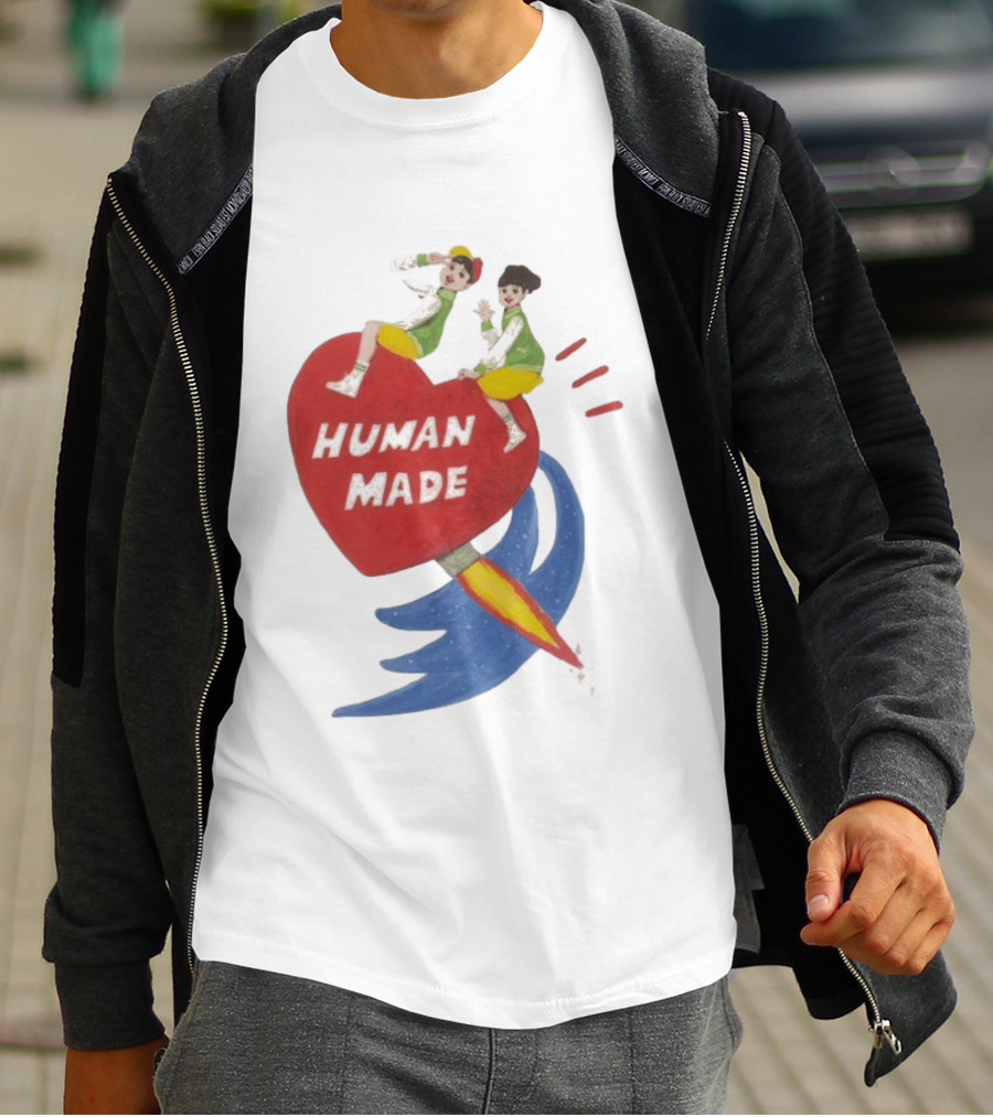 Human Made Heart Rocket Design Keiko Sootome T-Shirt
