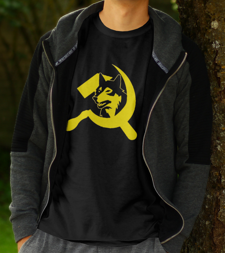 Minnesota Timberwolves Hammer Sickle Symbol Wolf Head T-Shirt