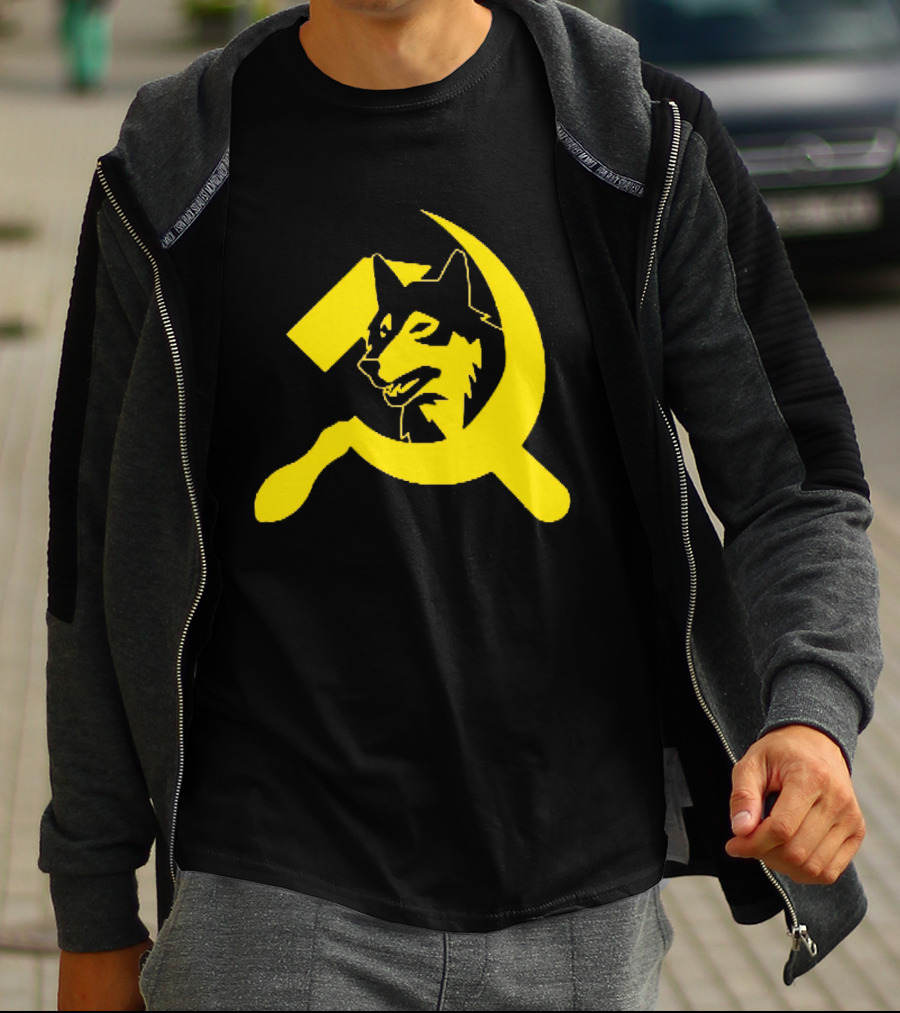 Minnesota Timberwolves Hammer Sickle Symbol Wolf Head T-Shirt