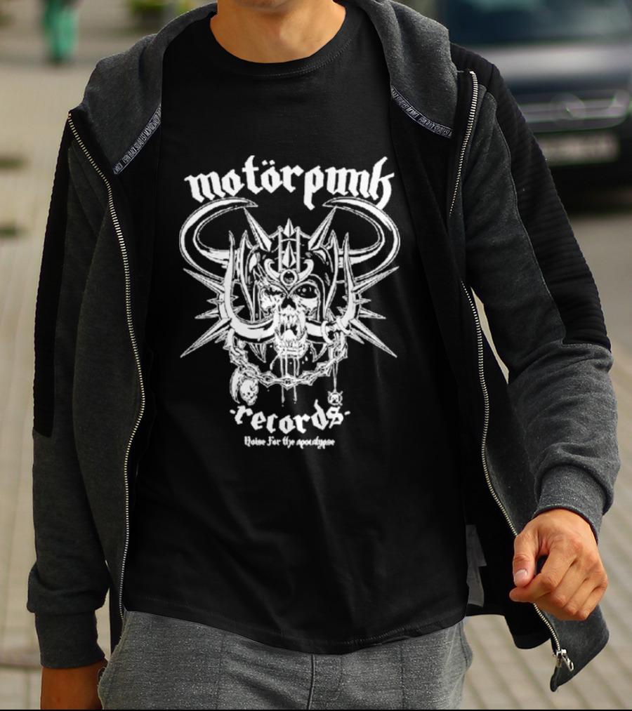Motorpunk Records Skull Noise For The Apocalypse T-Shirt