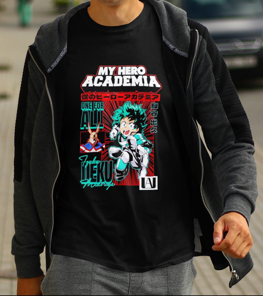 My Hero Academia Boku No Hero Deku One For All Manga T-Shirt