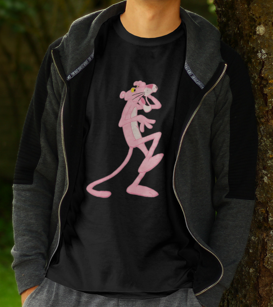 Pink Panther Cartoon Character Classic Pose T-Shirt