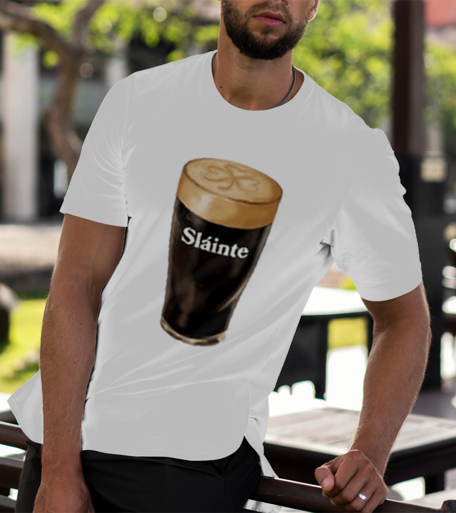 Sláinte Irish Shamrock Brew Pint T-Shirt