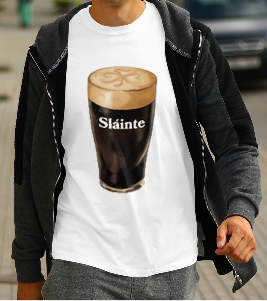 Sláinte Irish Shamrock Brew Pint T-Shirt