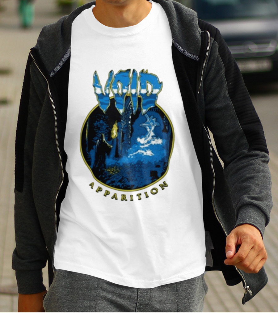 Void Apparition Blue Ghostly Scene T-Shirt