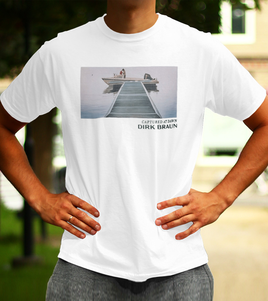 PY Boat Captured At Dawn Dirk Braun T-Shirt