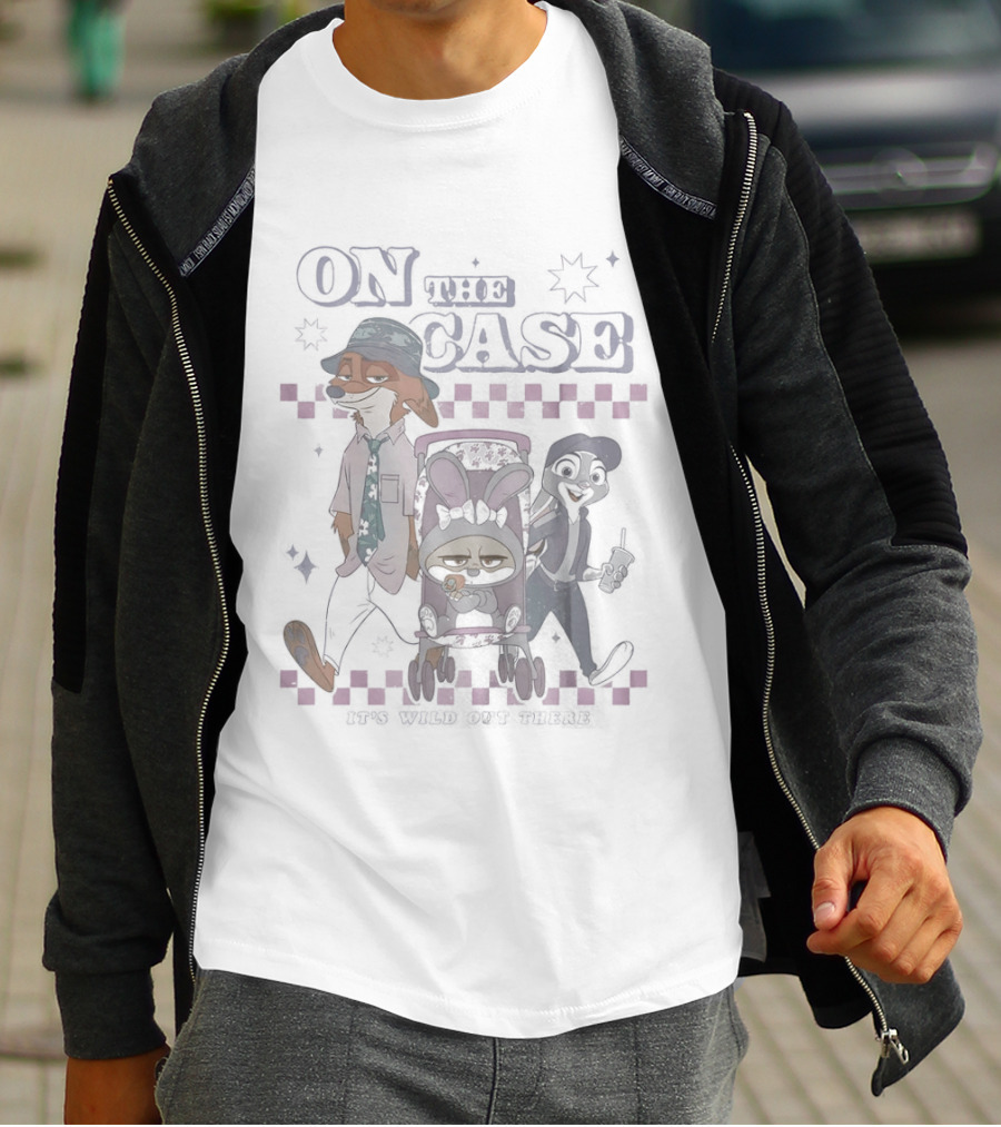 Zootopia On The Case It's Wild Out There Characters And Stars T-Shirt