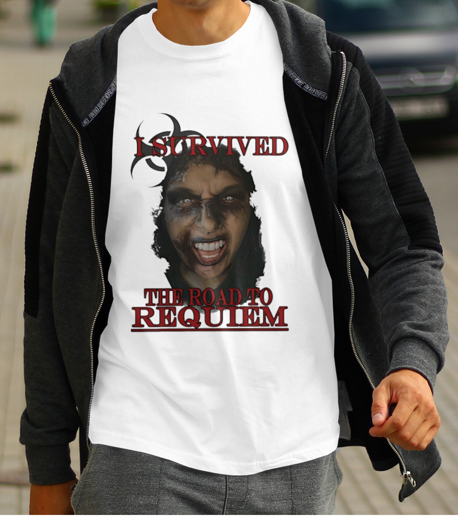 I Survived The Road To Requiem Intense Face Expression T-Shirt