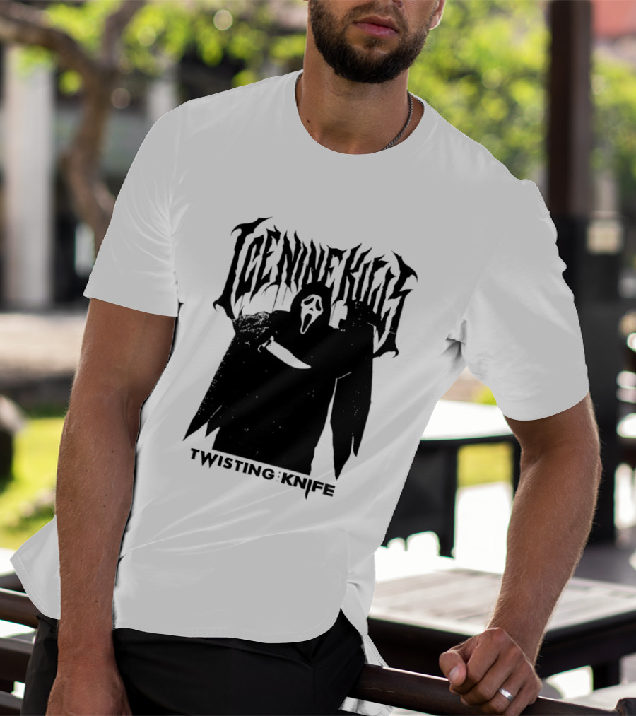 Ice Nine Kills Twisting The Knife Ghost Face Scream 7 Collaboration T-Shirt