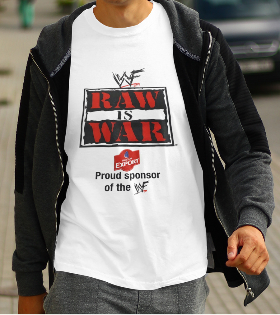 WWF Raw Is War Proud Sponsor With WWF T-Shirt