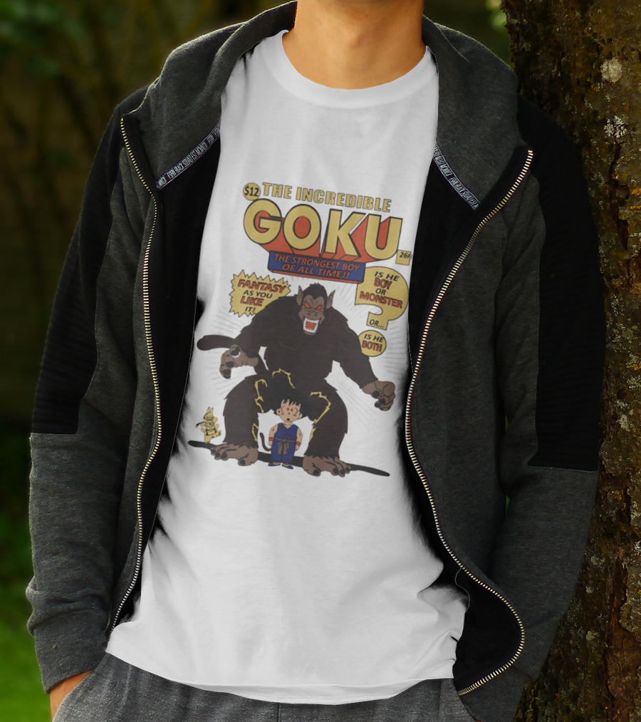 The Incredible Goku The Strongest Boy Fantasy As You Like It Monster Boy T-Shirt