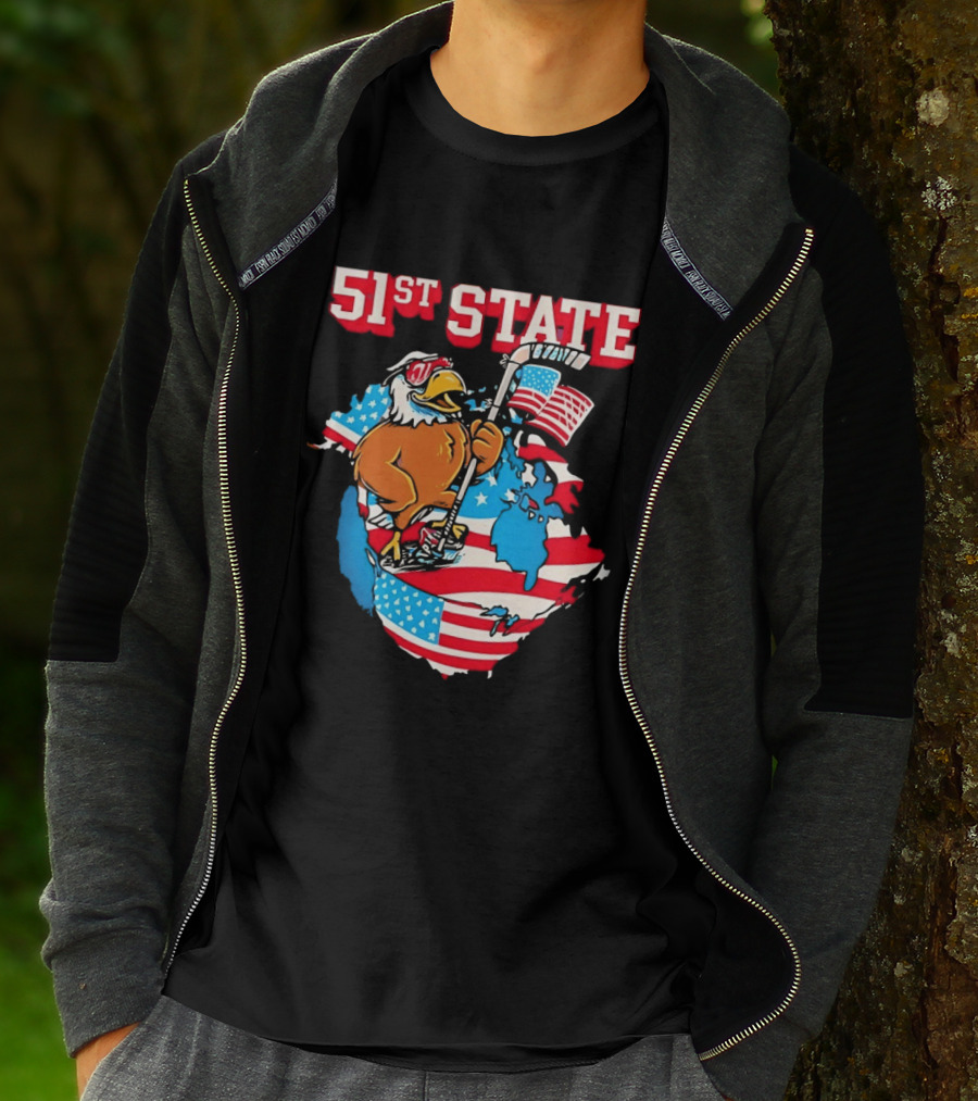 51st State American Eagle Pocket Flag T-Shirt