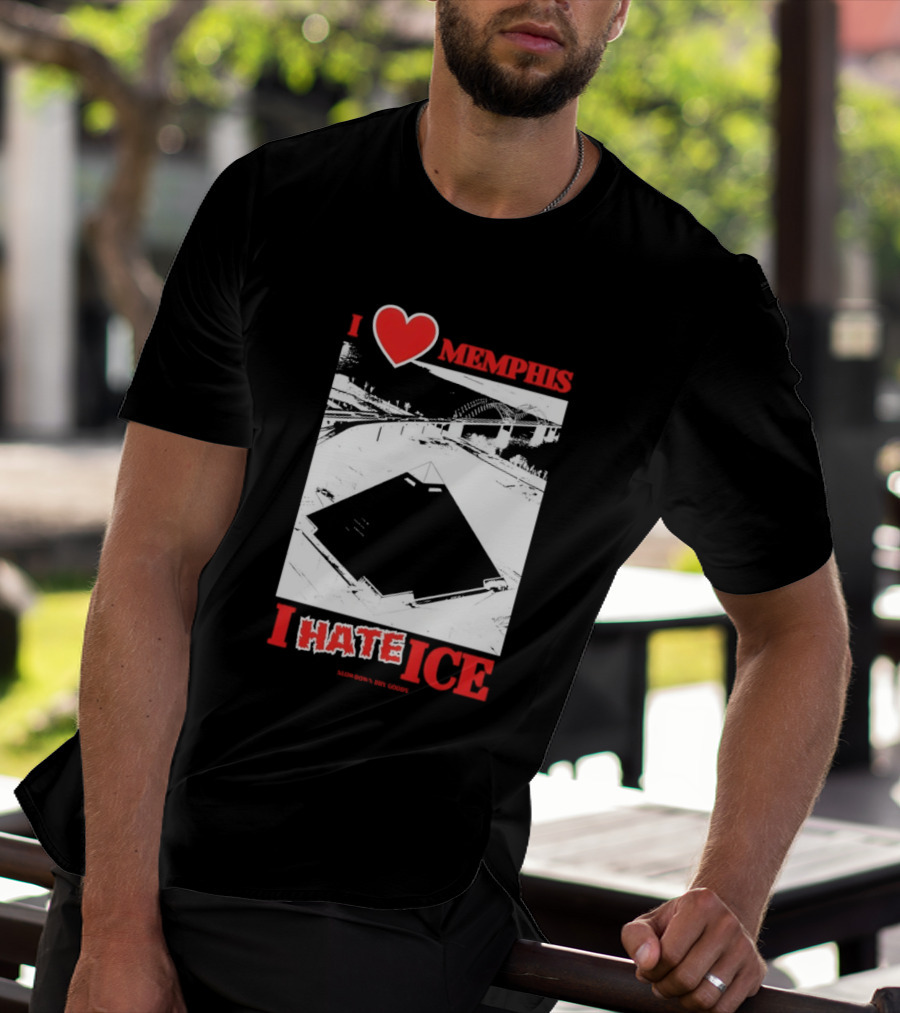 I Love Memphis I Hate Ice Slowdown Dry Goods Pyramid T-Shirt