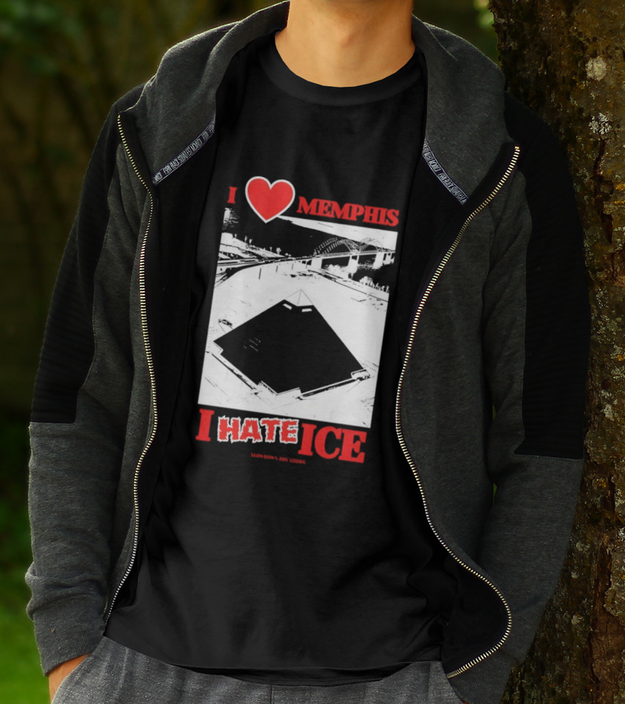 I Love Memphis I Hate Ice Slowdown Dry Goods Pyramid T-Shirt