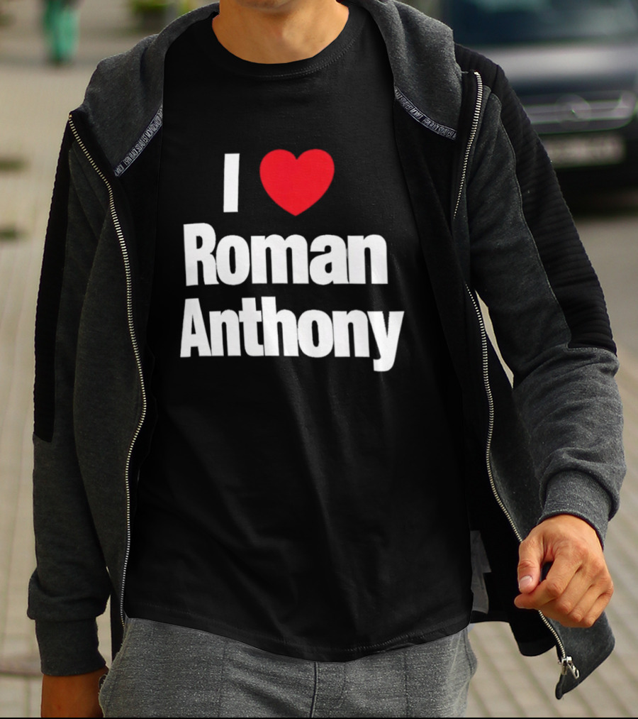 I Love Roman Anthony Red Heart T-Shirt
