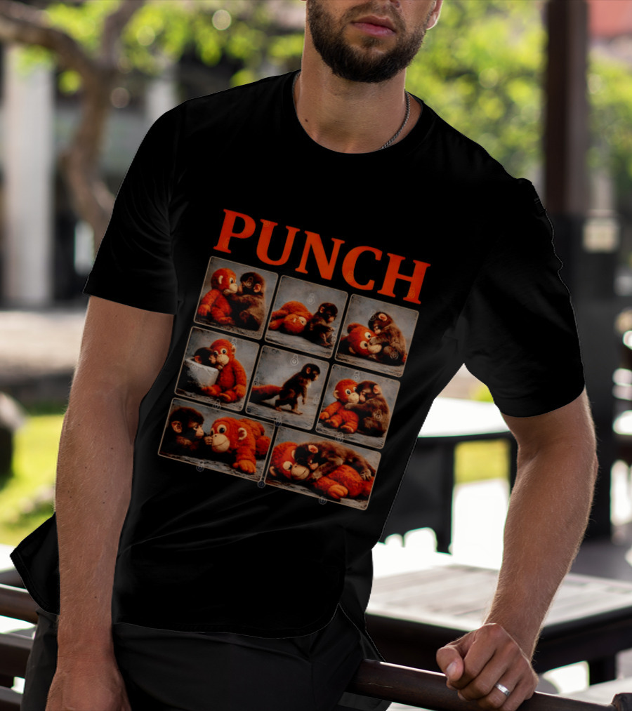 Punch Monkey Plush Compilation T-Shirt