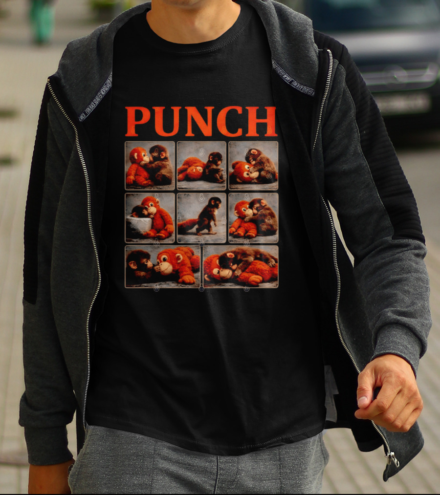 Punch Monkey Plush Compilation T-Shirt
